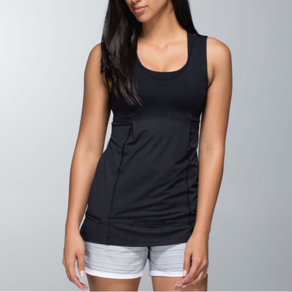 Lululemon hustle & bustle tank black top - Picture 2 of 14